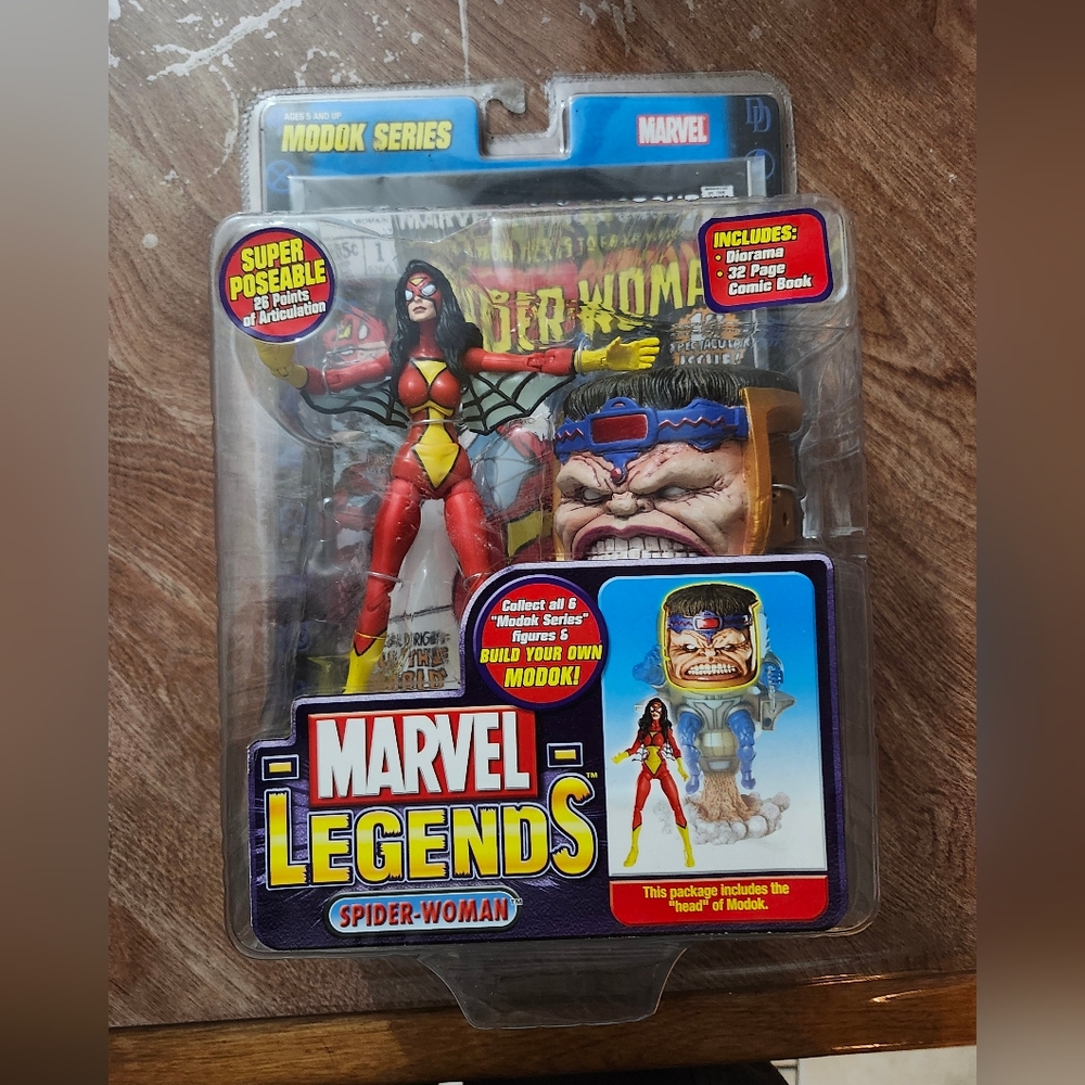 2006 Marvel Spider Woman 6" Modok Series With New Avengers #23 Bonus